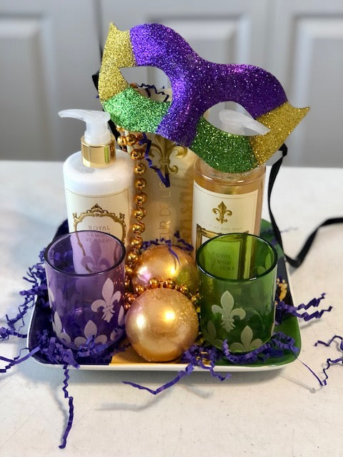 Mardi Gras Bath & Lotion Set – Nancy's Corner Gift Baskets