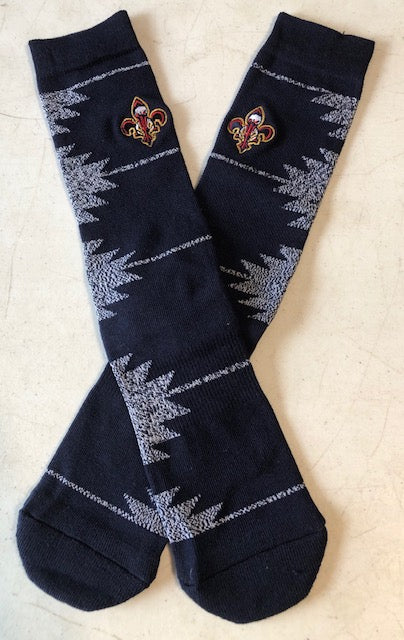 New Orleans Pelican Socks (blue and white) Ladies