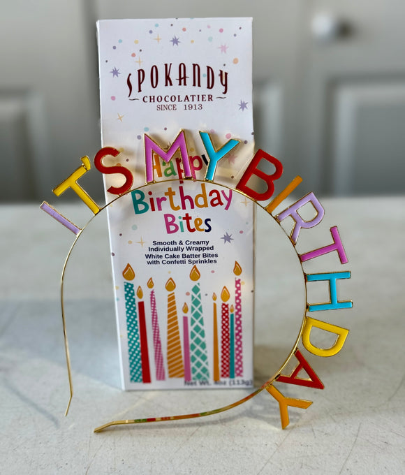 Birthday headband & Birthday bites!