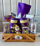 LSU Christmas Stocking Basket