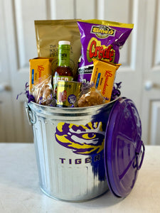 A LSU Trashcan of Snacks!