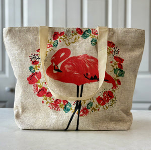 Flowers and Flamingo!