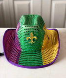 Mardi Gras Cowboy Hat!