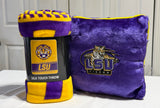 LSU Pillow and Throw
