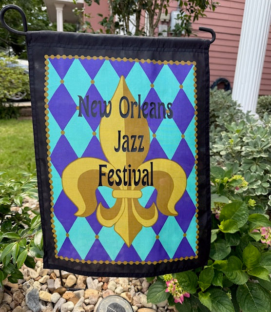 Jazz Fest Garden Flag