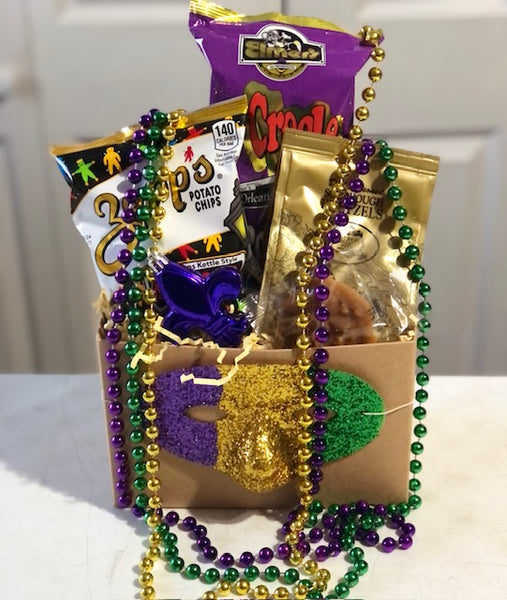 Mardi Gras Box of Goodies! – Nancy's Corner Gift Baskets