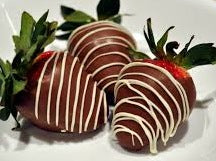 6 chocolate strawberries