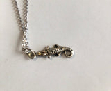 Silver Alligator Necklace
