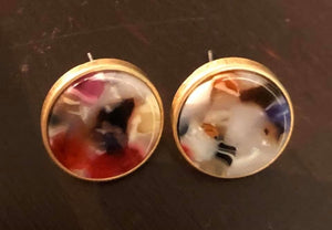 Disc earrings Multi Color