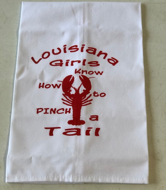 Louisiana Girls Pinch Tails Towel