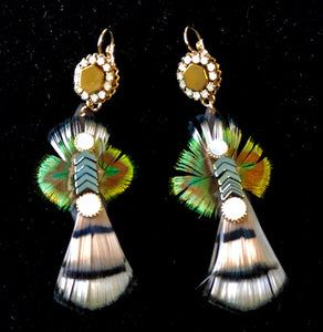 Peacock Tail Earrings