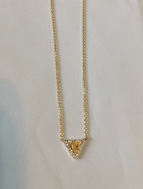 Bling Triange Necklace