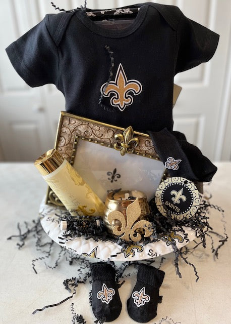 Mommy and Baby Saints Fan! – Nancy's Corner Gift Baskets