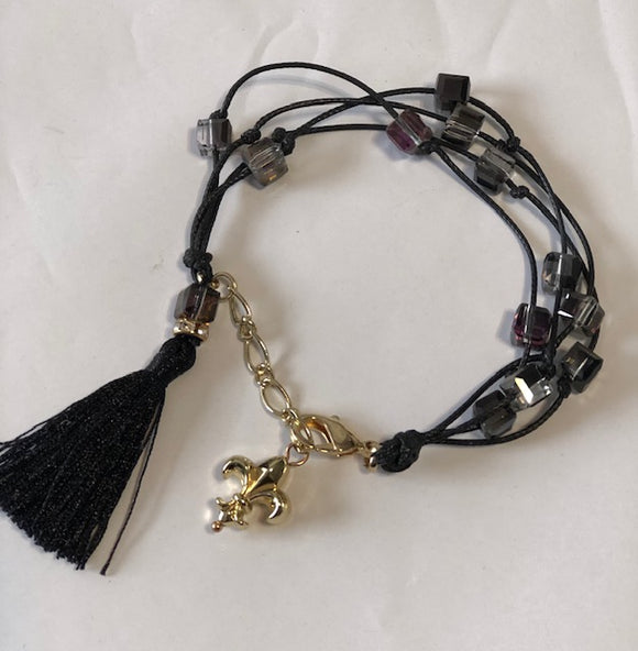 Black Tassel Bracelet