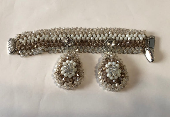 Crochet Earring & Bracelet Set