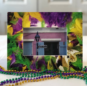 Mardi Gras Feathers Frame – Nancy's Corner Gift Baskets