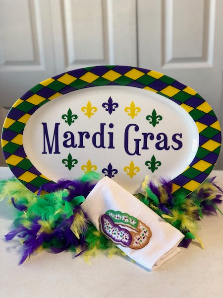 Mardi Gras Feather Boa – Nancy's Corner Gift Baskets