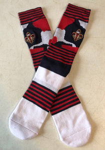 New Orleans Pelican socks (red, white & blue) ladies