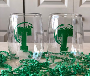 Tulane stemless wine cup